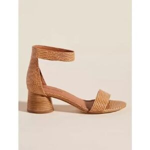 Jeffrey Campbell Issa block-heeled sandal in a tan/brown Sz 7.5